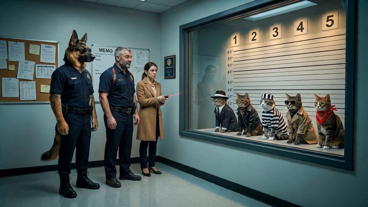 K-9 Cop — police lineup gag